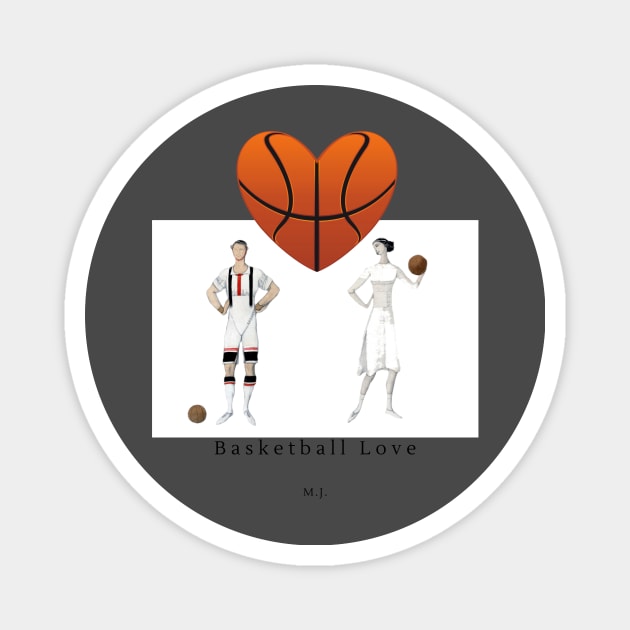 Basketball Couple Magnet by Falkistent